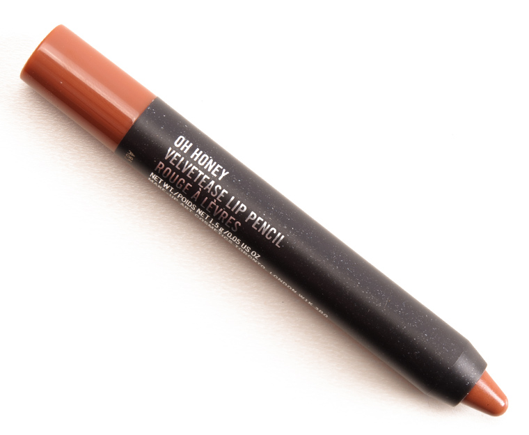 MAC Oh Honey Velvetease Lip Pencil Review & Swatches